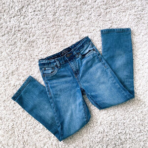 Lucky Brand Girls Skinny Jeans Size 7 Blue Denim Adjustable Waist